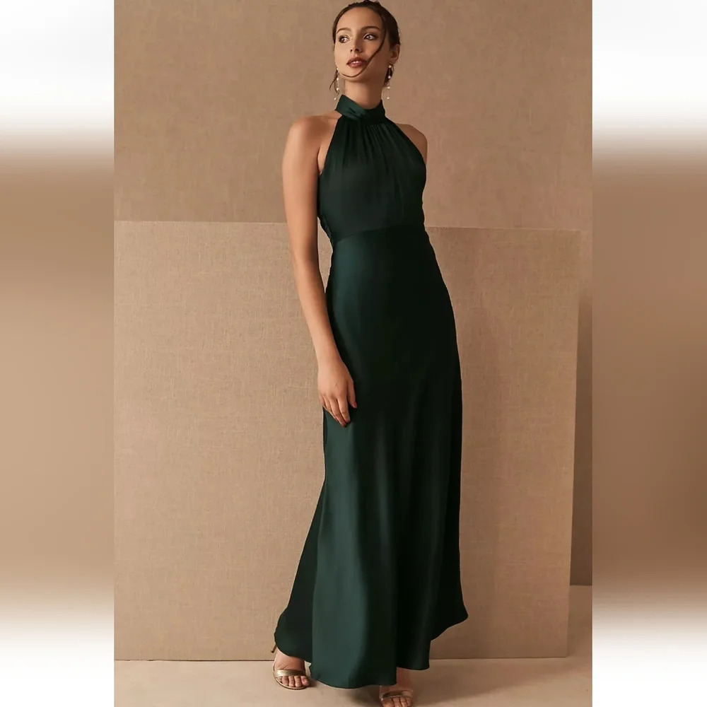 New BHLDN Sachin & Babi Esme High Neck Satin Dress Size 22W